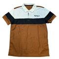 MSRP $32 SOLY HUX Men's M Polo Shirt Color Block Letter Print Short Sleeve