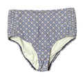 Lands' End Women's S LONG Smocked High Waisted Bikini Swim Bottoms Blackberry