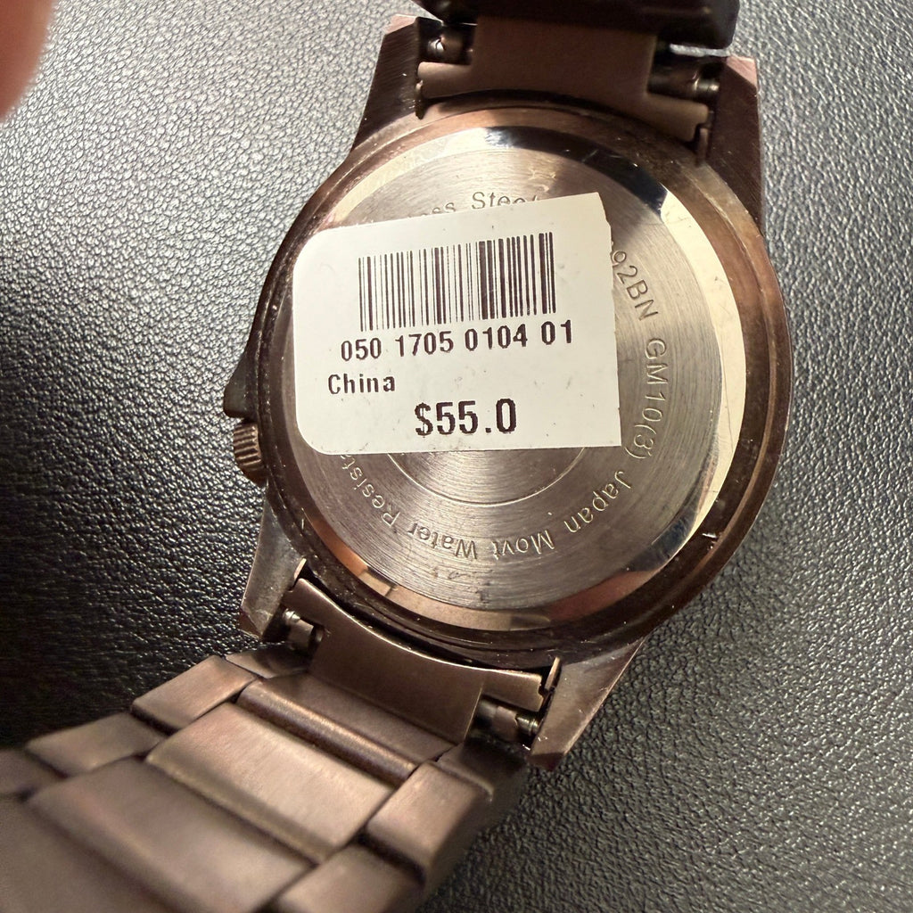 MSRP $55 Armitron 20/4692BN Men's Stainless Steel Bracelet Watch New Battery