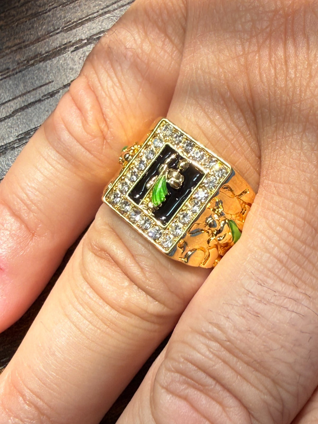 Gold Plated Saint Jude Men's Ring Size 10, 11, 12