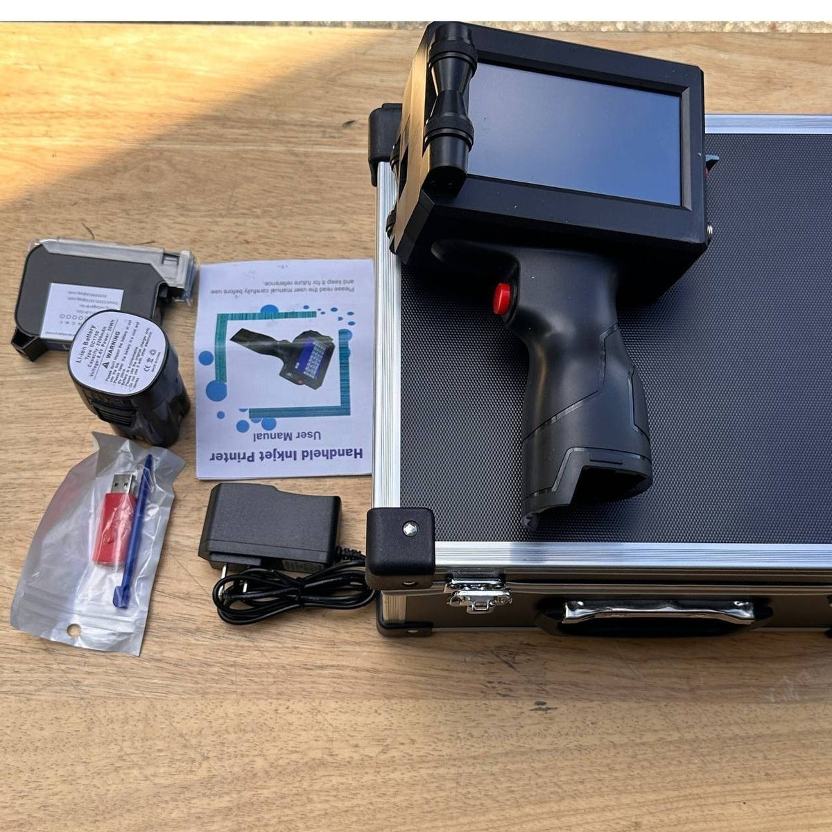 Handheld Portable Inkjet Printer Text QR Barcode Label Date Machine FOR PARTS