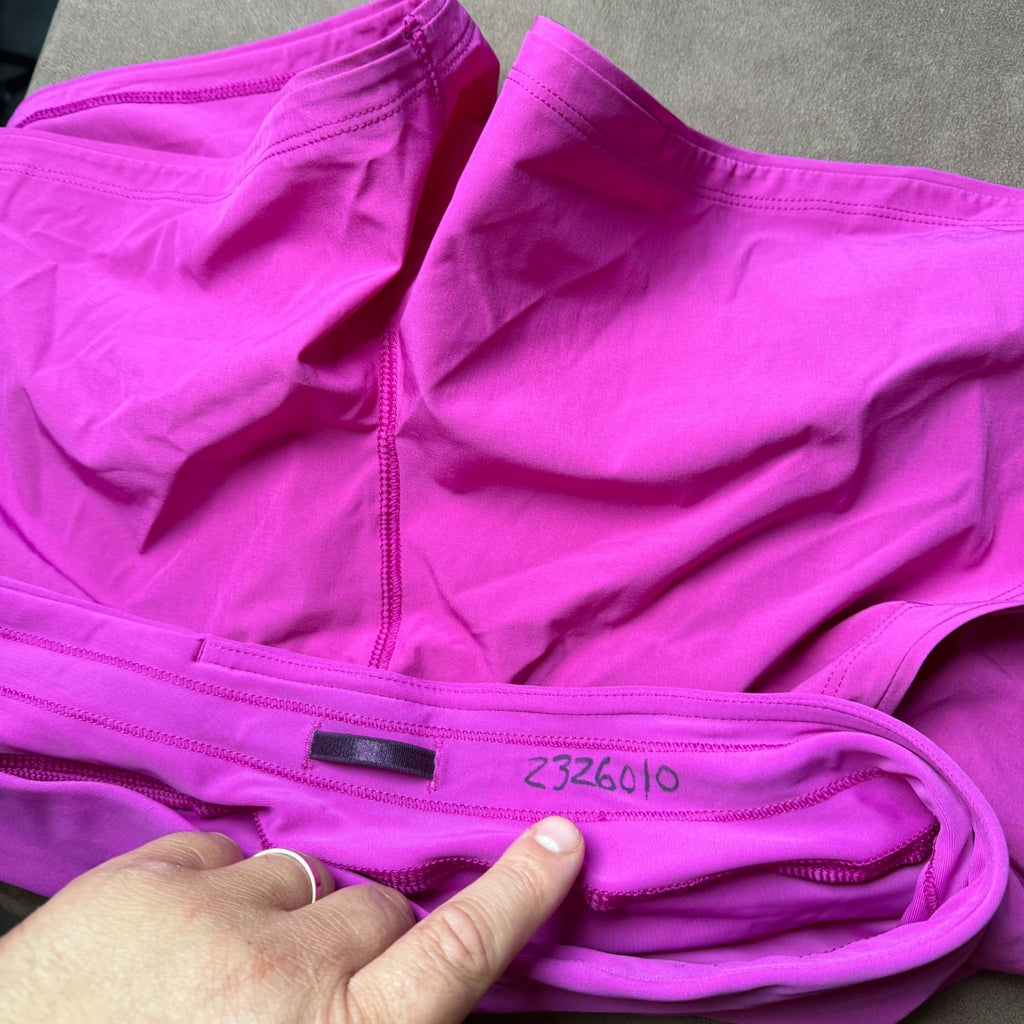 Lands' End Women's 14, 2-16 LONG 5" UPF 50 Swim Shorts w/ Pockets - Violet Rose