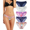 Set of 5 MSRP $22 Voenxe Women's S Bikini Underwear Seamless Breathable Ladies