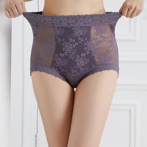 Set of 3 MSRP $39 Wanmeiqinglv Women's XL Sexy Lace Hipster Underwear Cotton