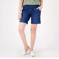 Belle by Kim Women's Dark Indigo Sz 30W Gravel Flexibelle 8" Short