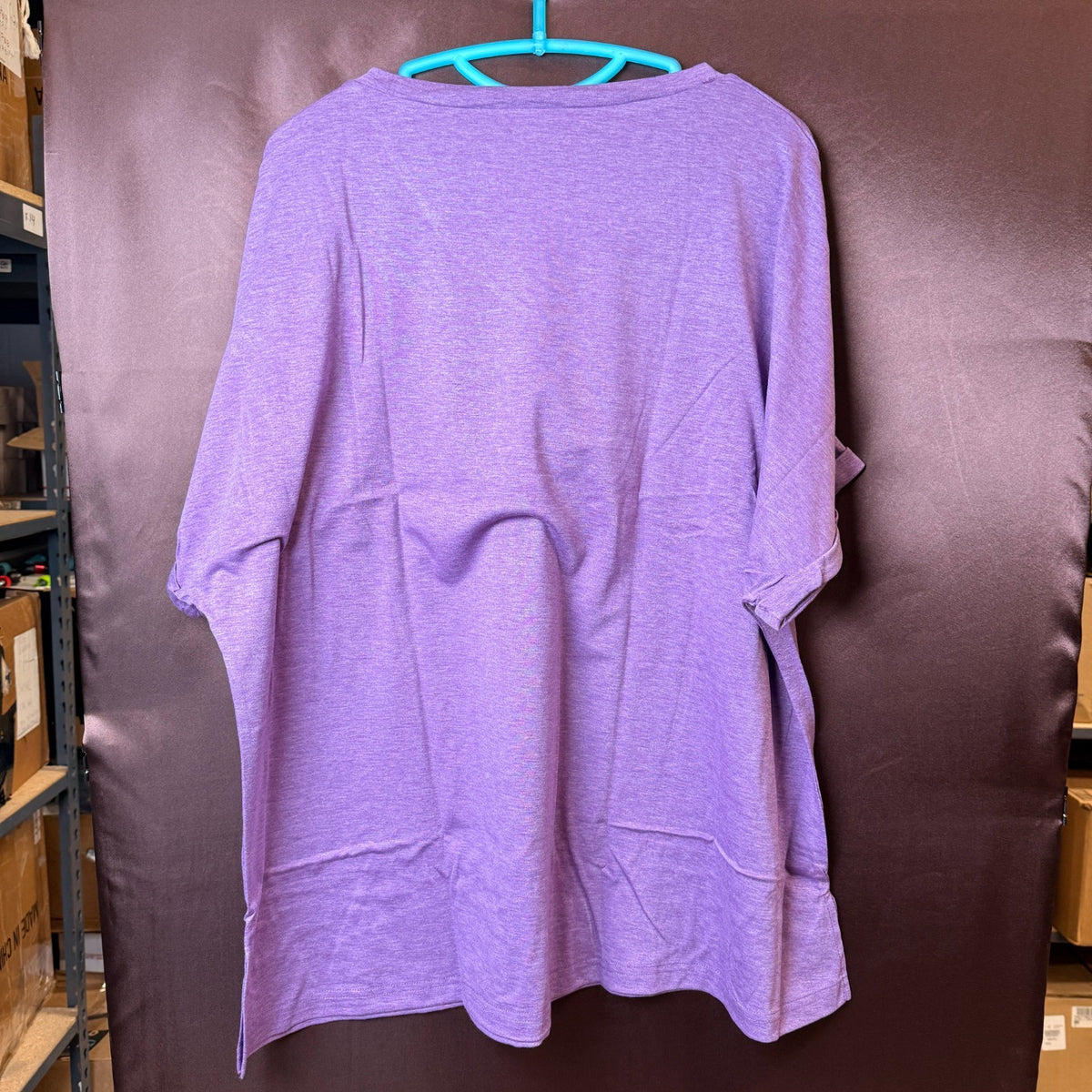 Women's 2XL-3XL Top V Neck Short Sleeve T-Shirt Oversized Shirt Soft Loose Casua