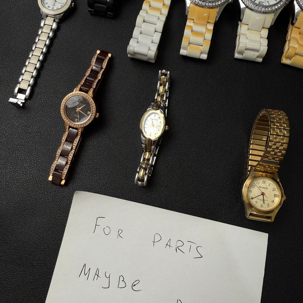Set of 9 Armitron Women's Watches FOR PARTS Maybe Dead Battery