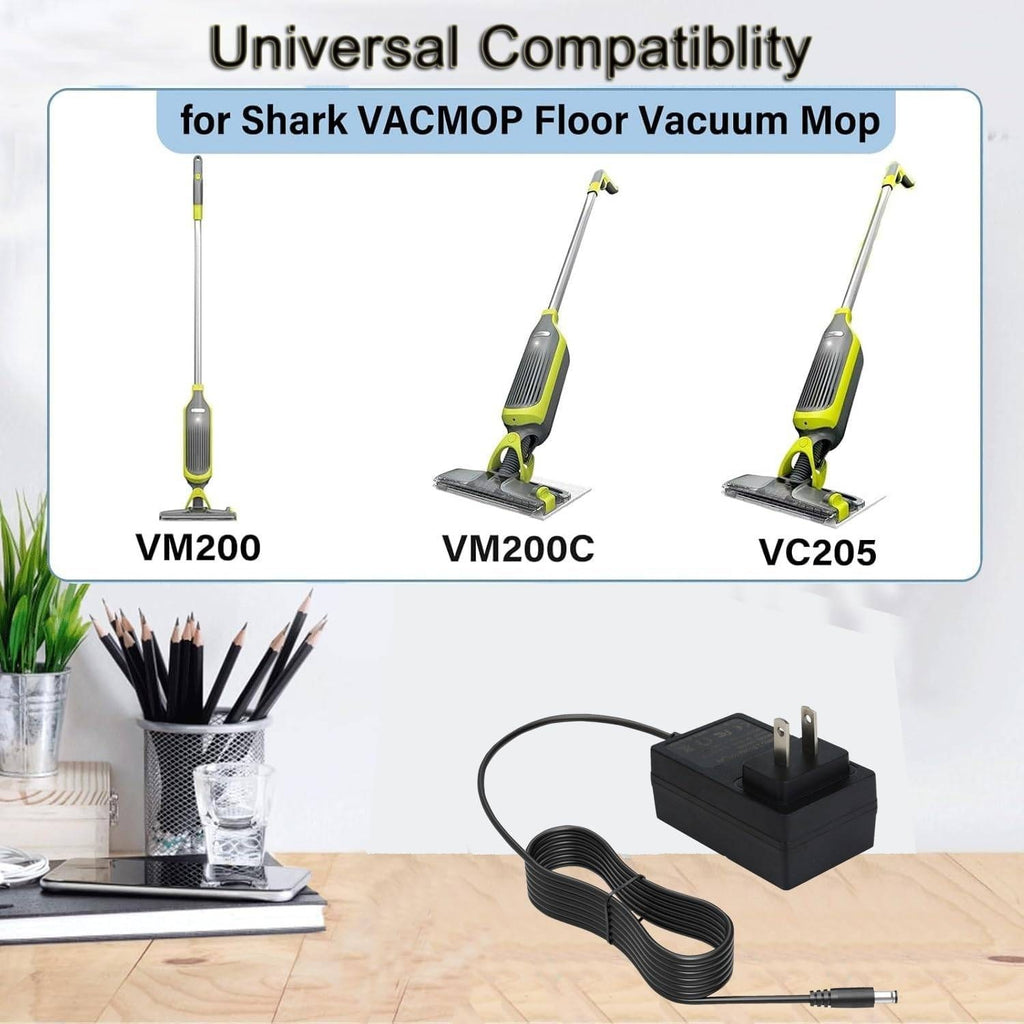 Charger for Shark VM200 VACMOP 10.8V Li-ion 6.5Ft Cordless Floor Vacuum