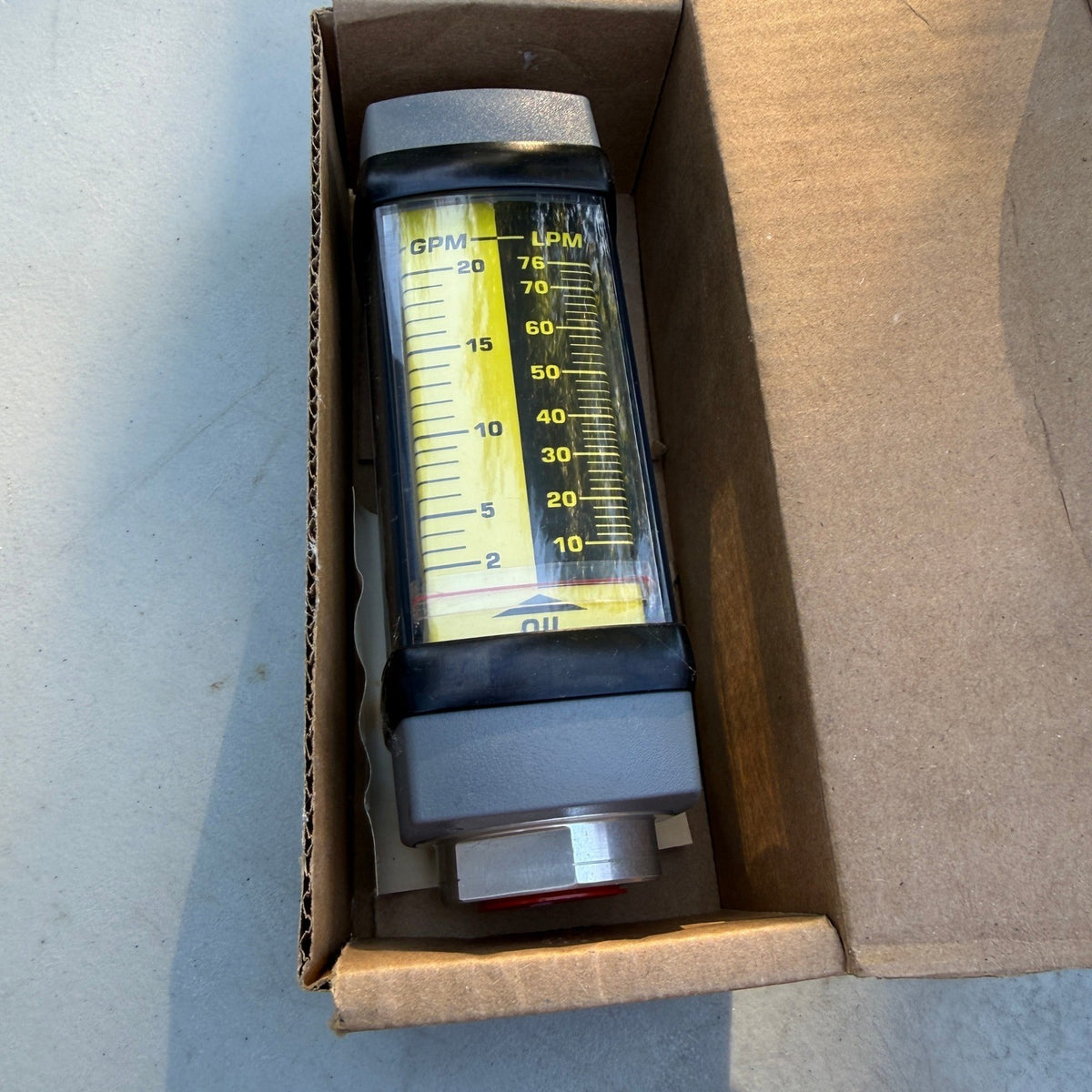 Hedland H700A-020 Flowmeter Gpm/Lpm 2.0 - 20 / 10-76 for Petroleum Fluid