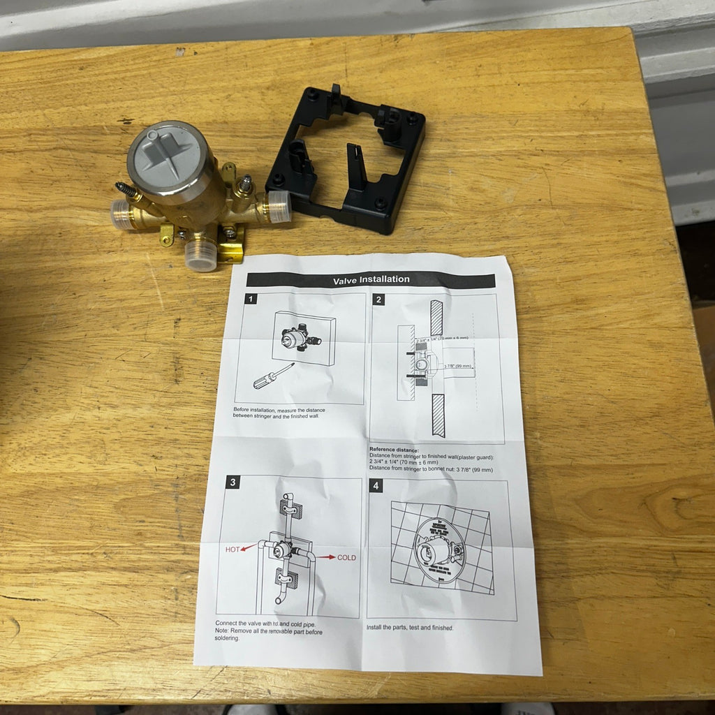 RJDIBAN Shower Valve for Delta R10000-UNWSHF, 3 Port 1/2 Inch Connection R1000