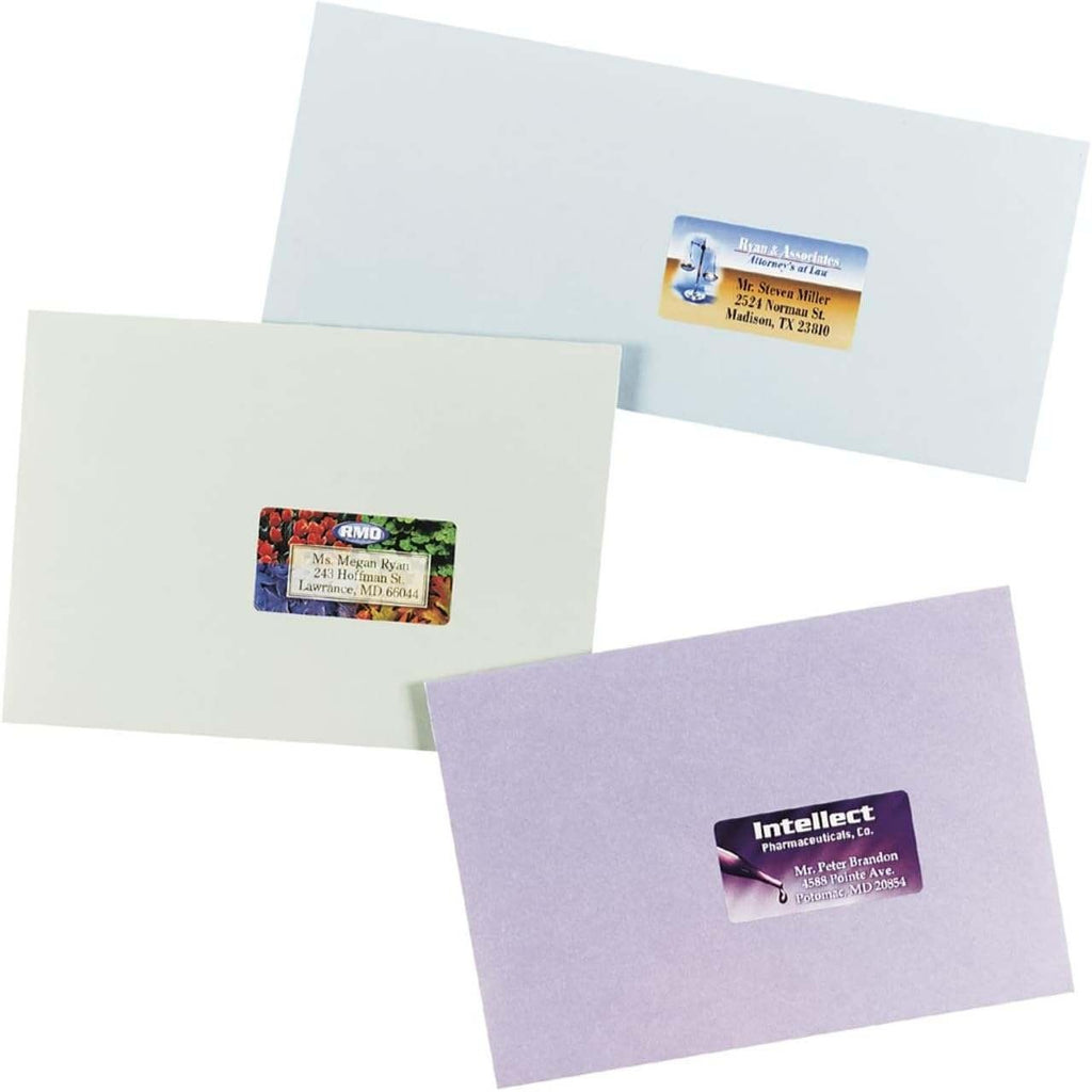 Set of 5 Avery 6871 White Color Laser Labels 1-1/4" x 2-3/8" 450/Pack