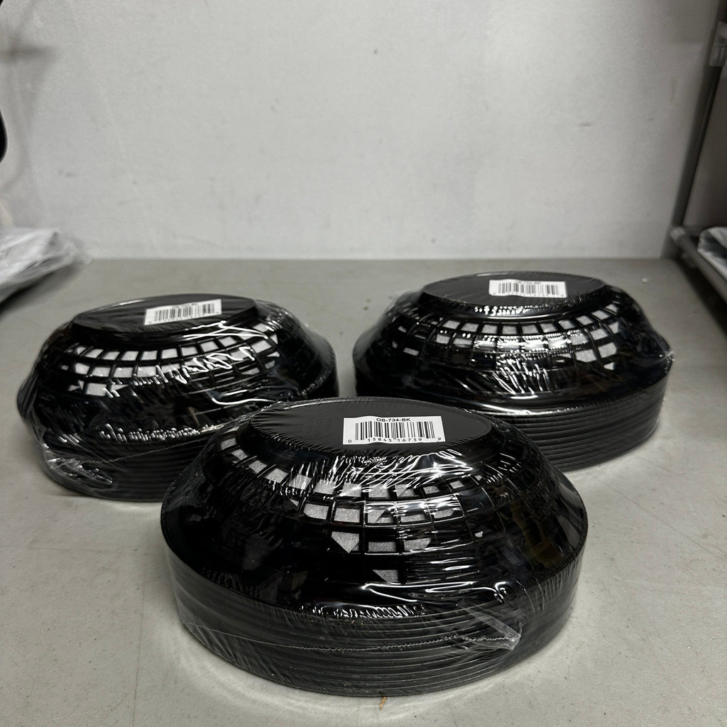 Pack of 36 GET OB-734-BK Oval Serving/Bread Basket, 8" x 5.5", Black