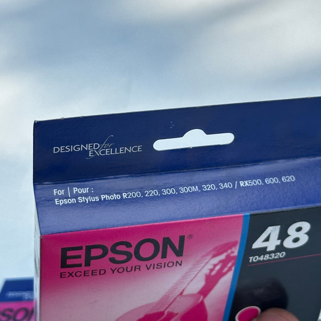 Set of 5 Epson 48 T048320 Magenta Ink Cartridge EXP 01/2022