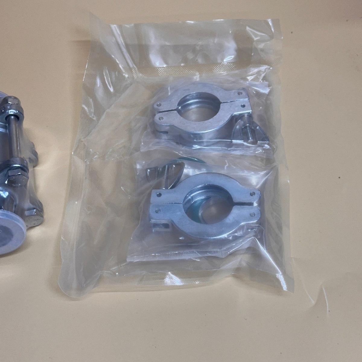 bmotiontech KF25 Vacuum Ball Valve Kit Isolation & Shut Off with Aluminum Clamps