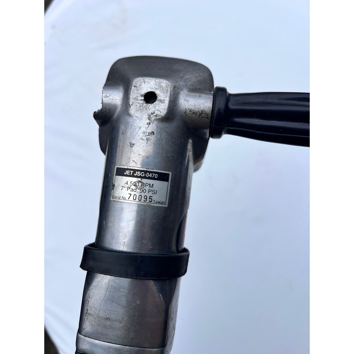 JET JSG-0470, 7" Angle Sander 4500 RPM 90 PSI with Defect Left Handle Socket