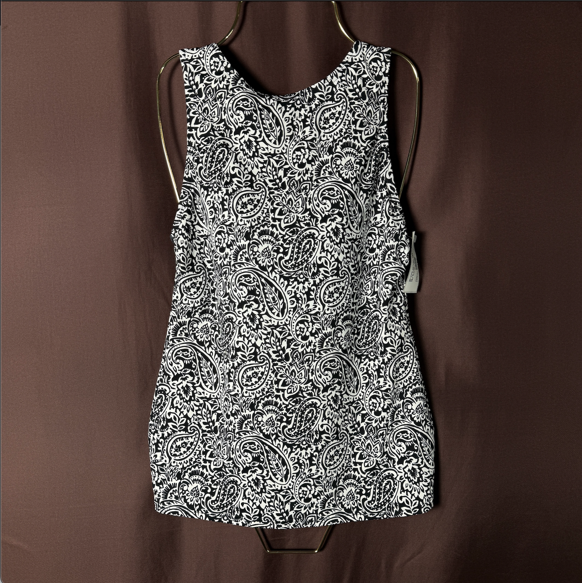 Lands' End Women's 4, 2 LONG High Neck Modest Tankini Swimsuit Top UPF 50 Sun Pr