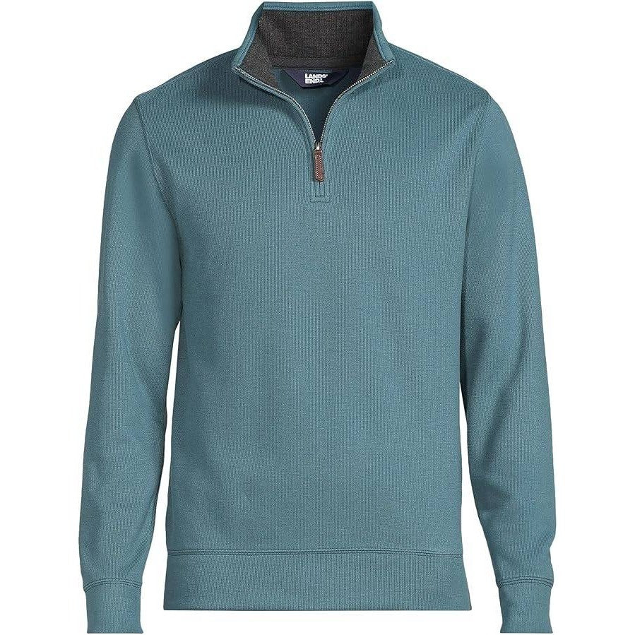 3 Pack Lands' End Mens L - Evening & Spade Blue Sweaters LS & Rich Coffee Polo