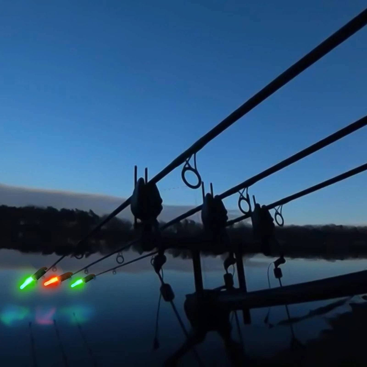 Set of 15 Fishing Rod Tip Night Lights LED Glow Sticks BATTERY NOT INCLUDED