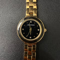MSRP $70 Armitron 75/5927GP Women's Gold Tone Crystal Accented Bracelet Watch