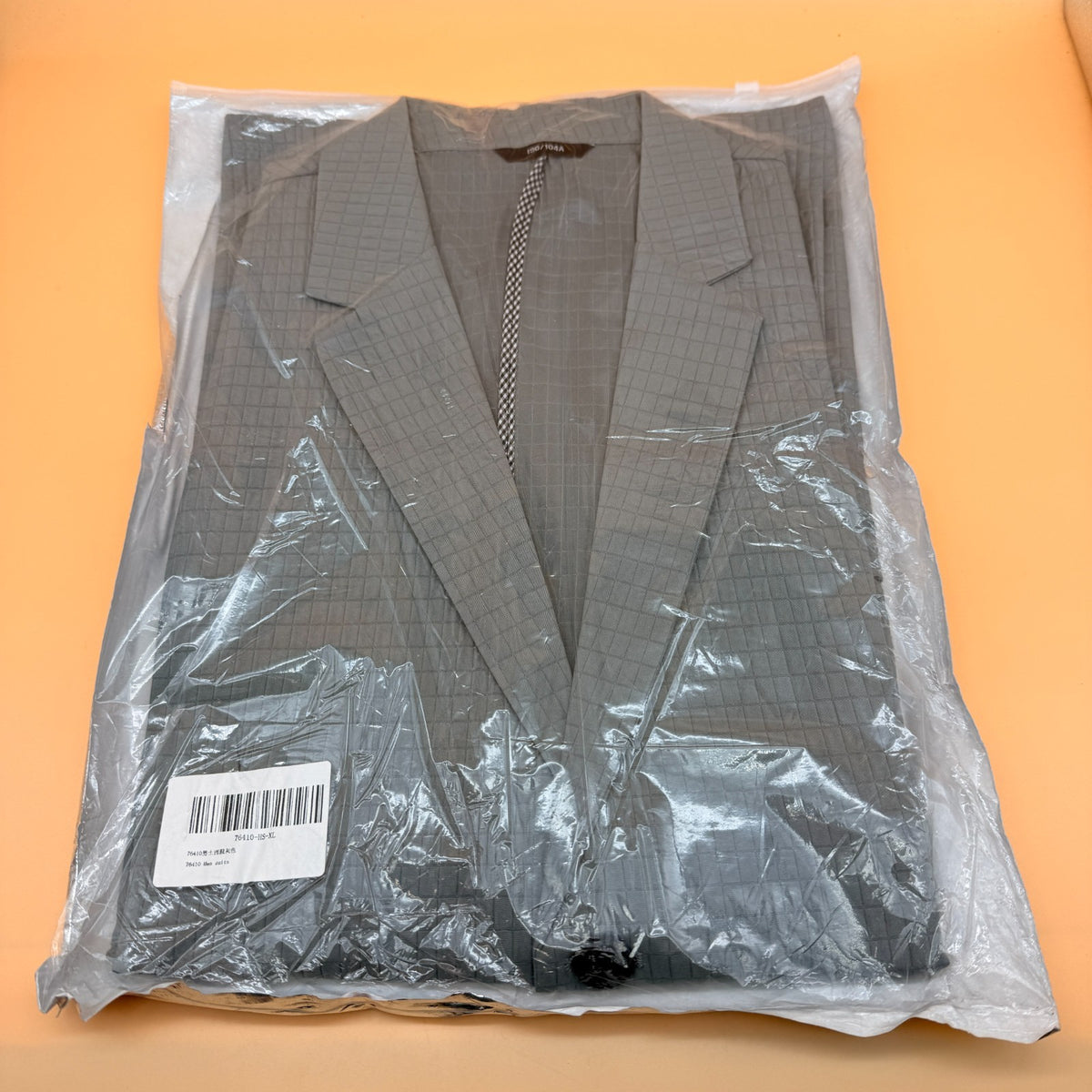 Men's XL-XXL Grey Slim Fit Blazer Modern Office Jacket Spring Summer Autumn