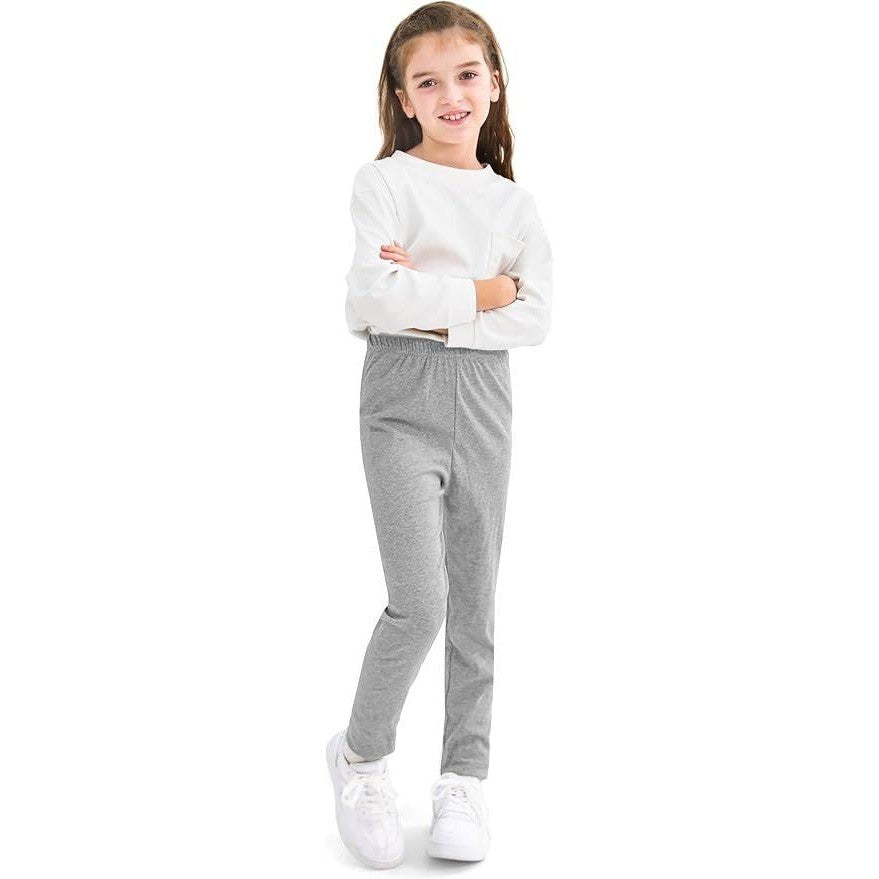 Resinta 2 Pack Girls 4T Leggings Cotton Full Length Leggings Soft Comfortable