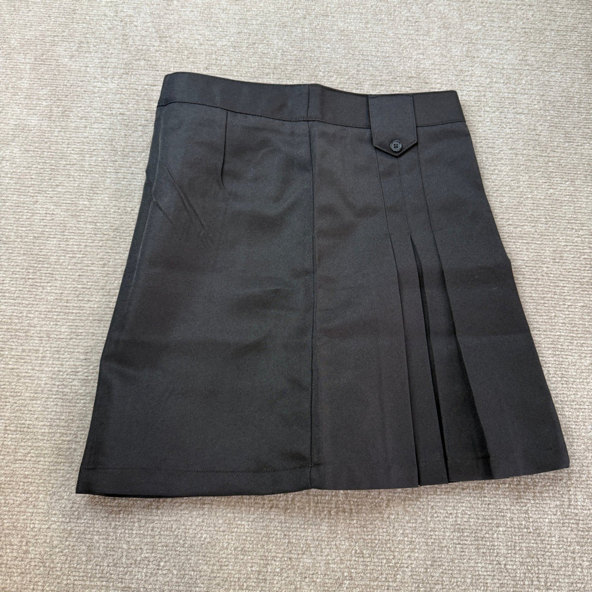 NWT French Toast Girls 10 Black Front Pleated Tab Skirt School Uniform SV9011F