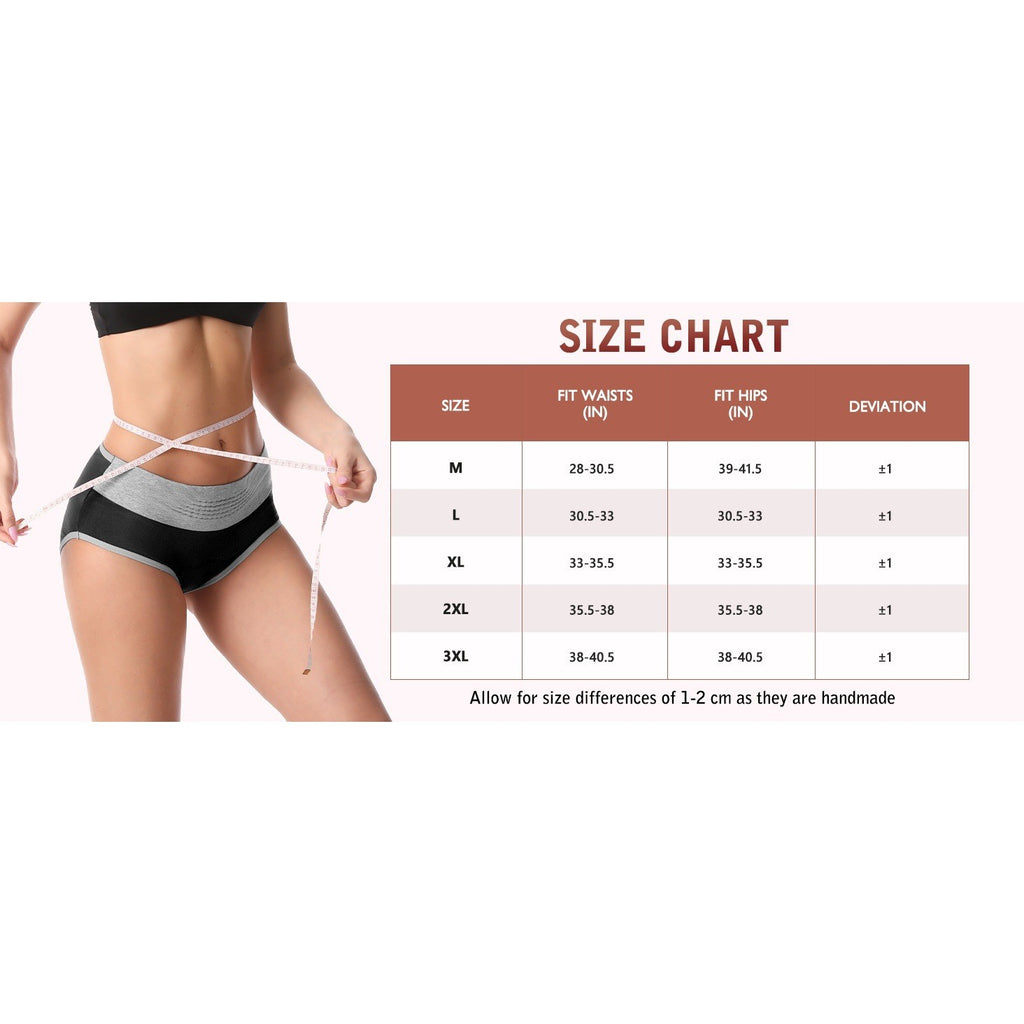 Set of 4 MSRP $36 IGOLUMON Women's 2XL Period Underwear Leak-Proof Incontinen