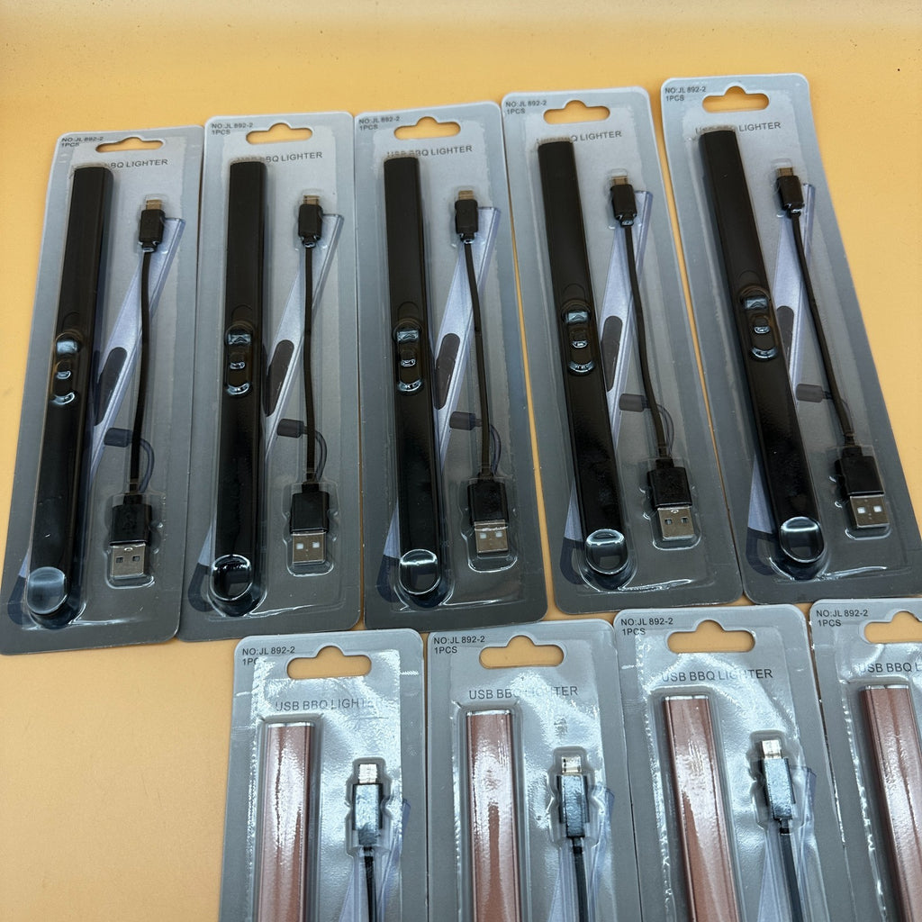 Set of 10 USB Rechargeable Electric Arc Lighters Long Flameless for Candle BBQ G