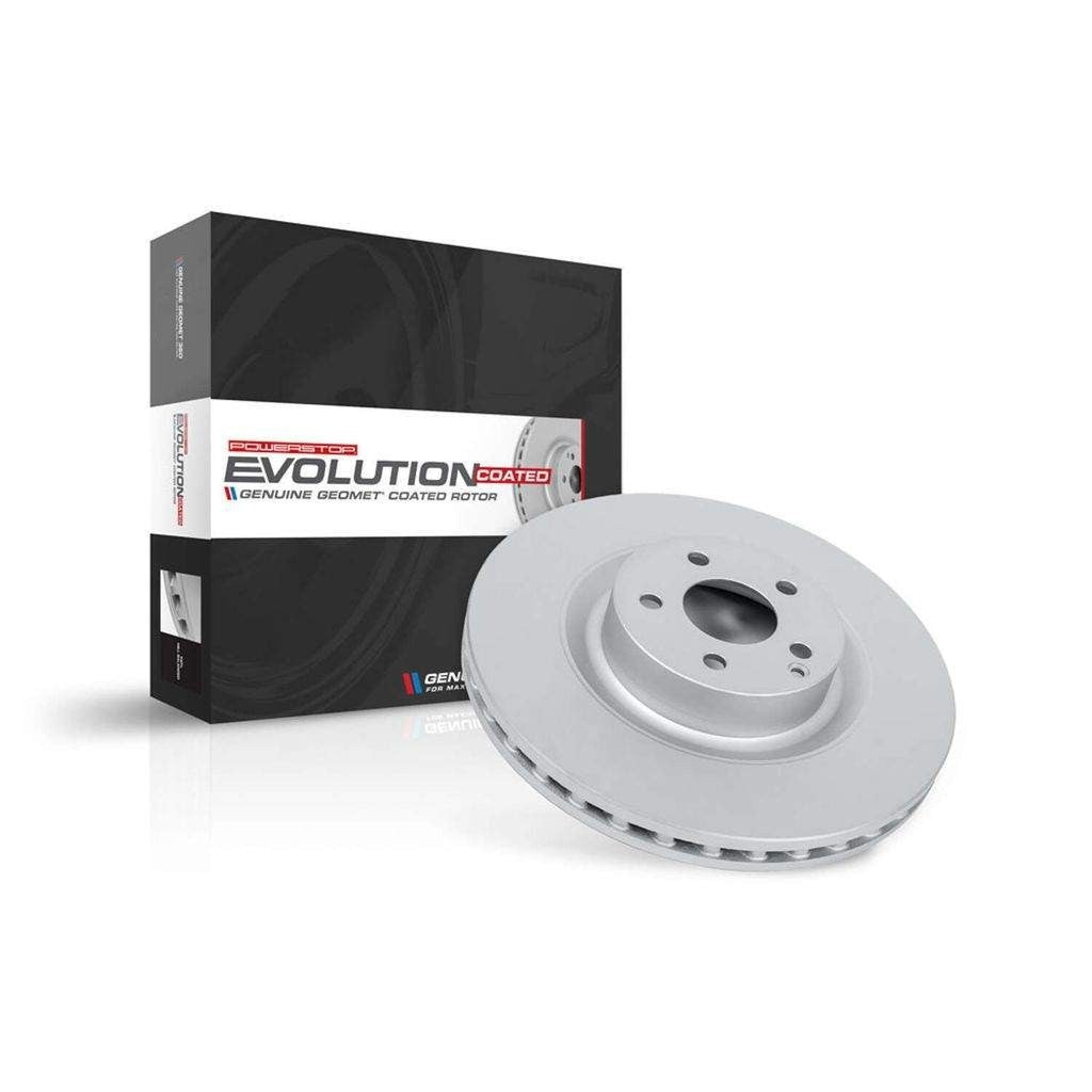 PowerStop AR8584EVC Front Disc Brake Rotor Evolution Genuine Geomet Coated Rotor