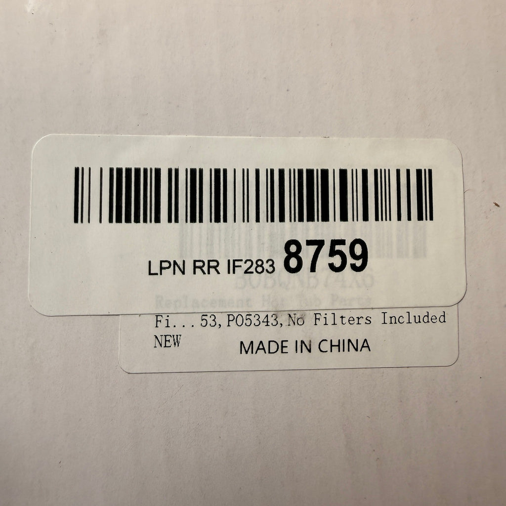 P6653 P05343 Hot Tub Filter Cartridge Holder, Only Holder, No Filters Included
