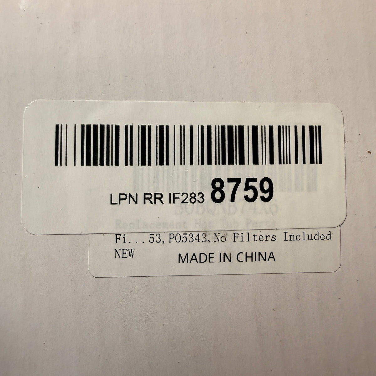 P6653 P05343 Hot Tub Filter Cartridge Holder, Only Holder, No Filters Included