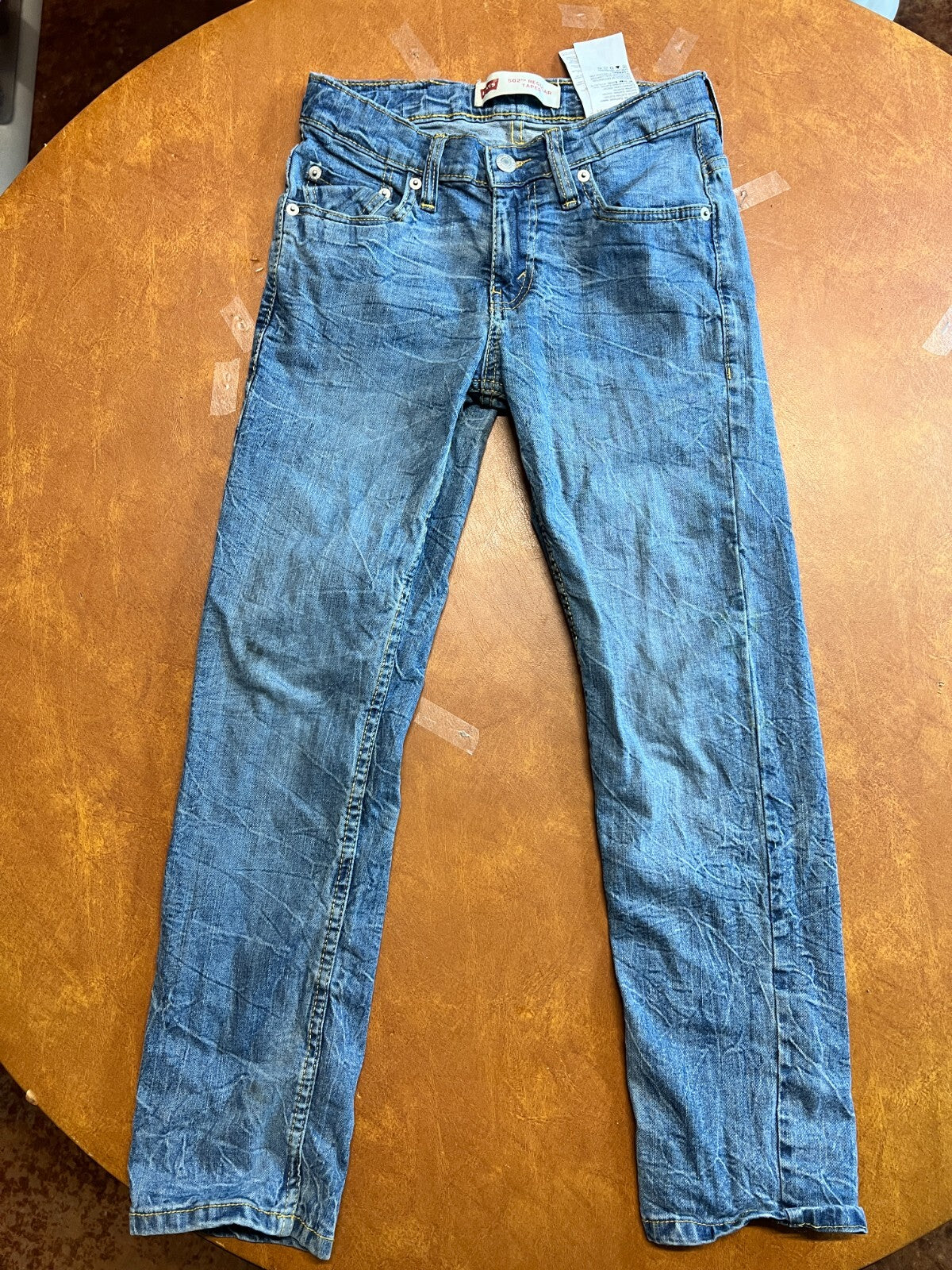 Levi's 502 Men's Regular Taper Denim Stretch Jeans Size 10 Blue 25x26 #226/6