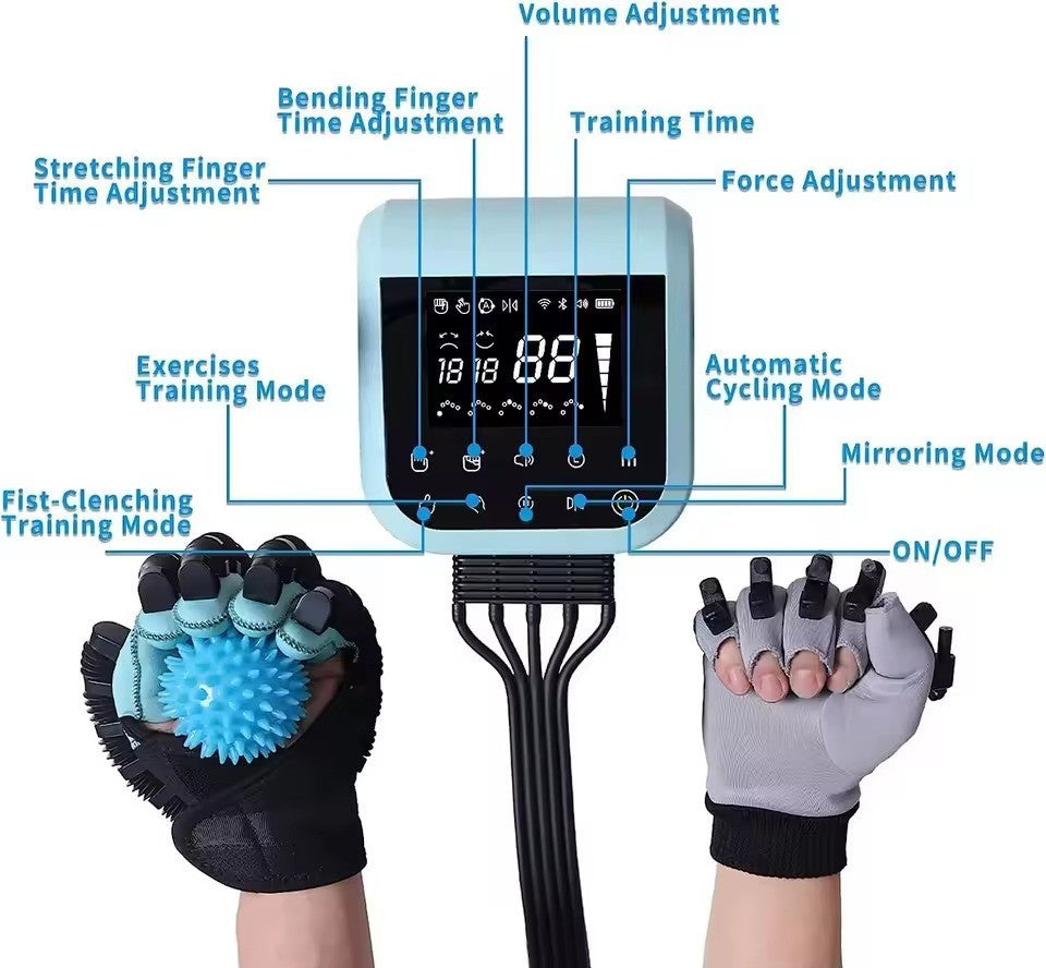 Rehabilitation Robot Glove Y911 Sz L Right Hand Function Finger Exercise Equipme