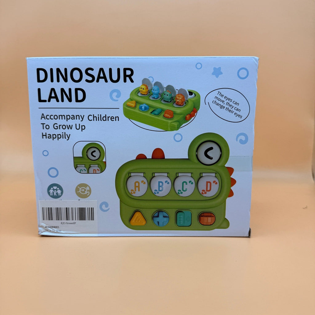 Cause and Effect Pop Up Green Dinosaur Land Baby Toy 12m+ Sensory Early Learnin
