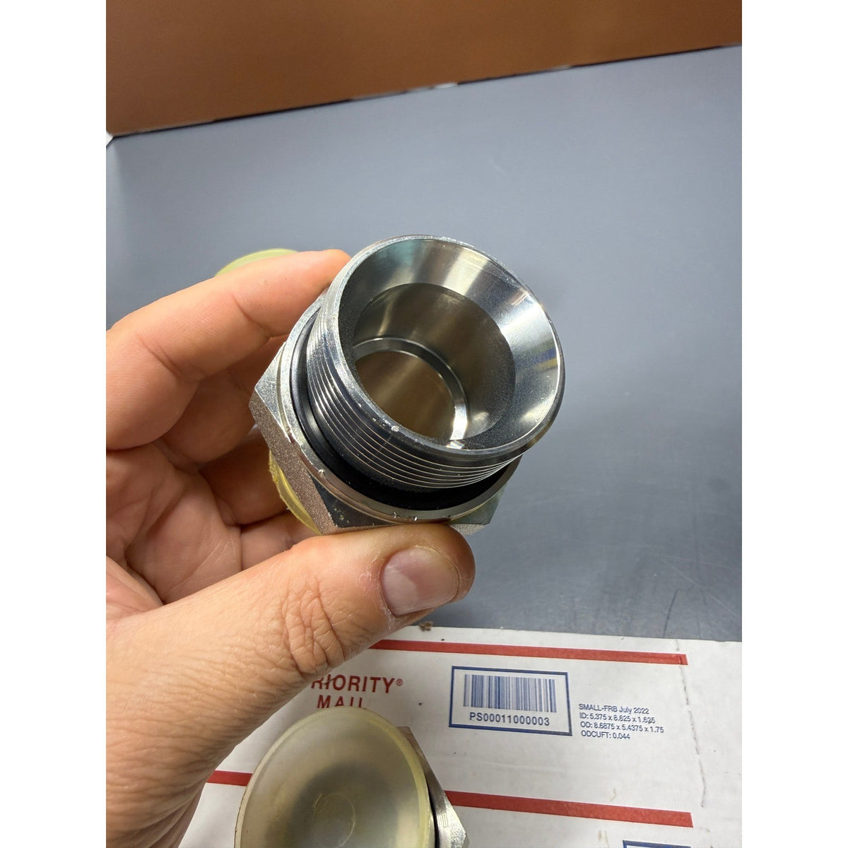 Set of 4 Hydraulic Adapters 1-5/8" JIC 37° Male x 1-1/2" NPT Male Pipe