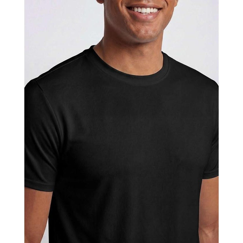 MSRP $43 Real Essentials 5 Pack Men's M Dry-Fit Short Sleeve Crew Neck T-Shirts