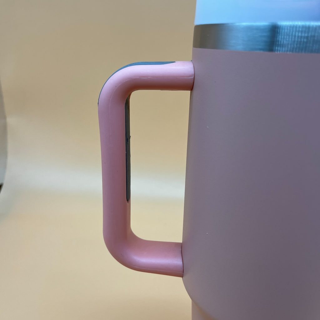 40oz Tumbler with Handle and Straw Stainless Steel Vacuum Insulated Travel Mug W