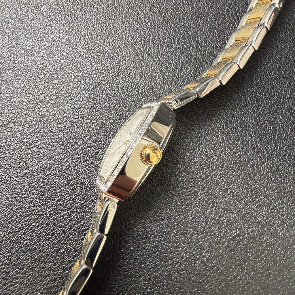 Caravelle by Bulova 45L168 Women's Two Tone Dress Mini Quartz Watch New Battery