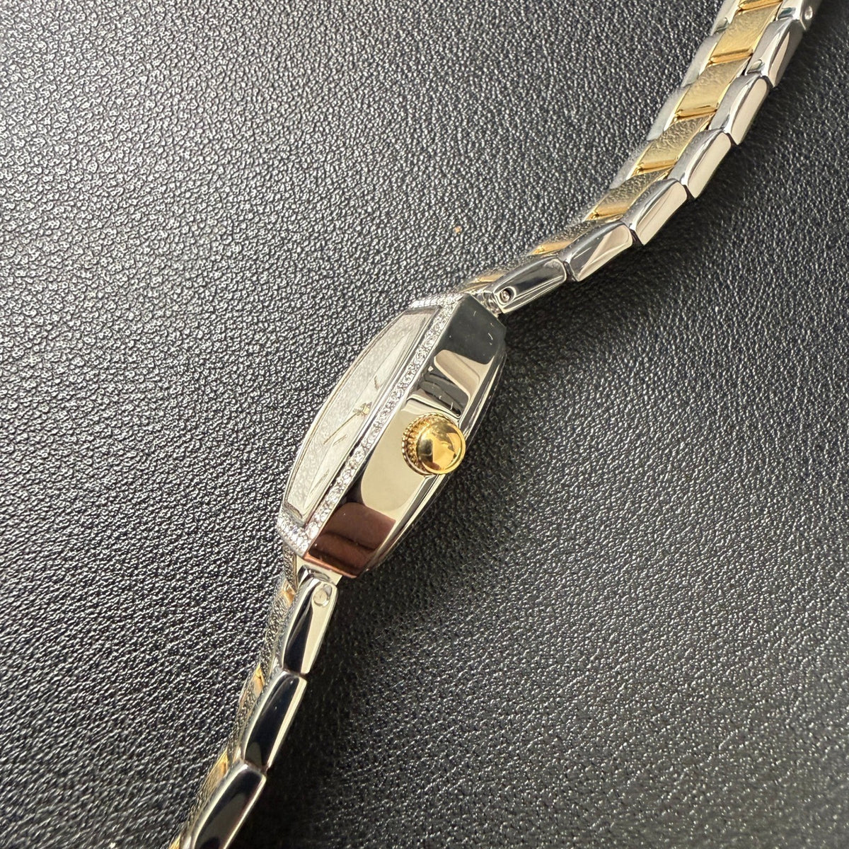Caravelle by Bulova 45L168 Women's Two Tone Dress Mini Quartz Watch New Battery