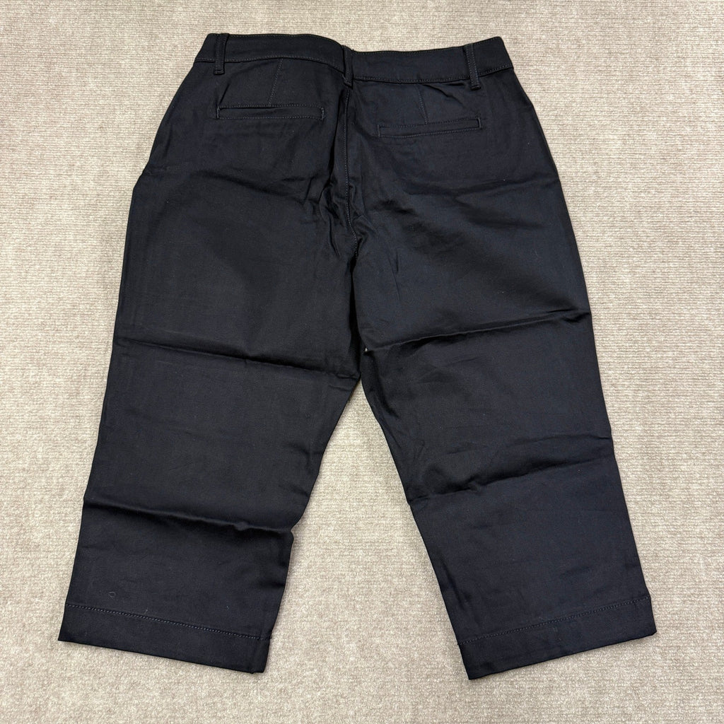 St. John's Bay Women's 10 Black Secretly Slender Mid Rise Capri Pants