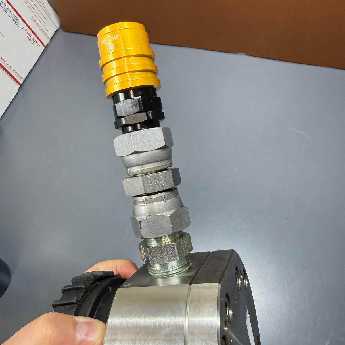 Macnaught MX19P-2PA 3/4" NPT Digital Flow Meter 0.8-21 GPM 2000 PSI w/ Display