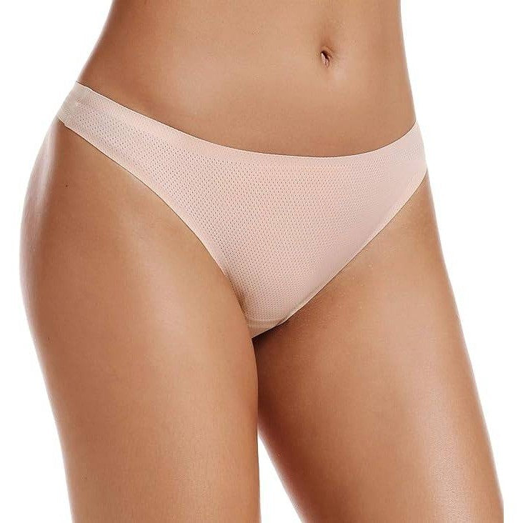 Set of 5 MSRP $20 voenxe Seamless Women's M Apricot Underwear Thongs,No Show