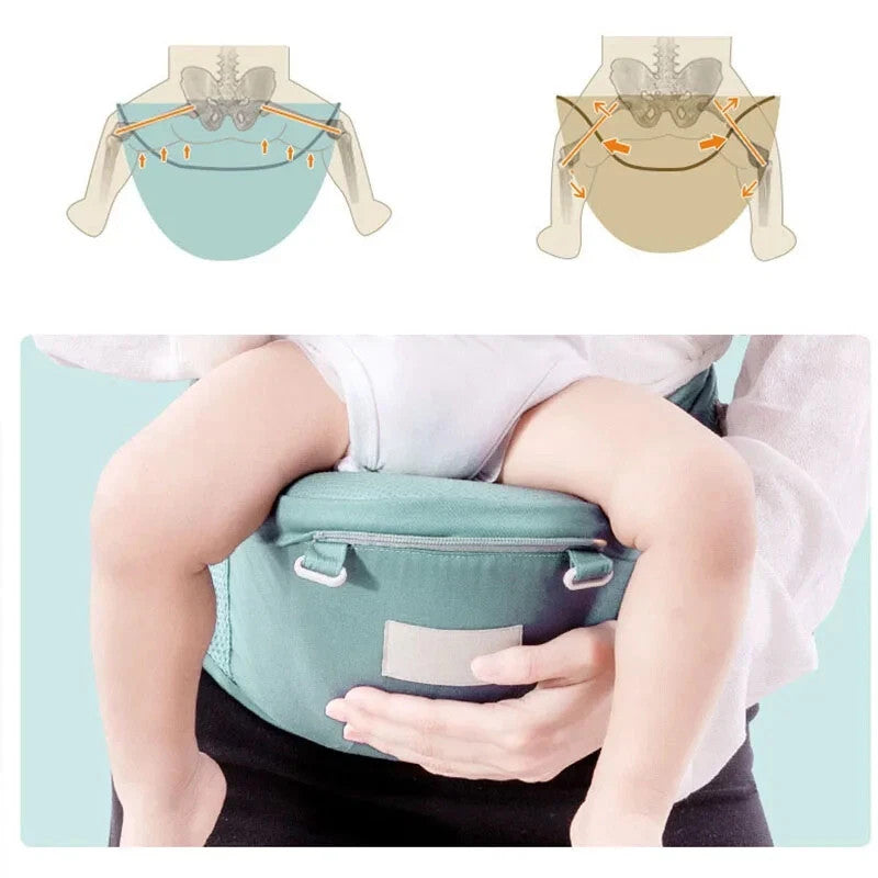 Baby Carrier Hip Seat Waist Stool For Newborn to Toddler w/ Adjustable Strap