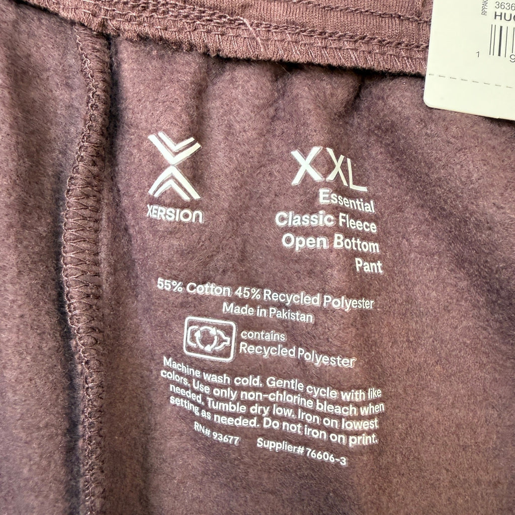 MSRP $38 Xersion Mens XXL Huckleberry Quick Dry Fleece Workout Pants Straight