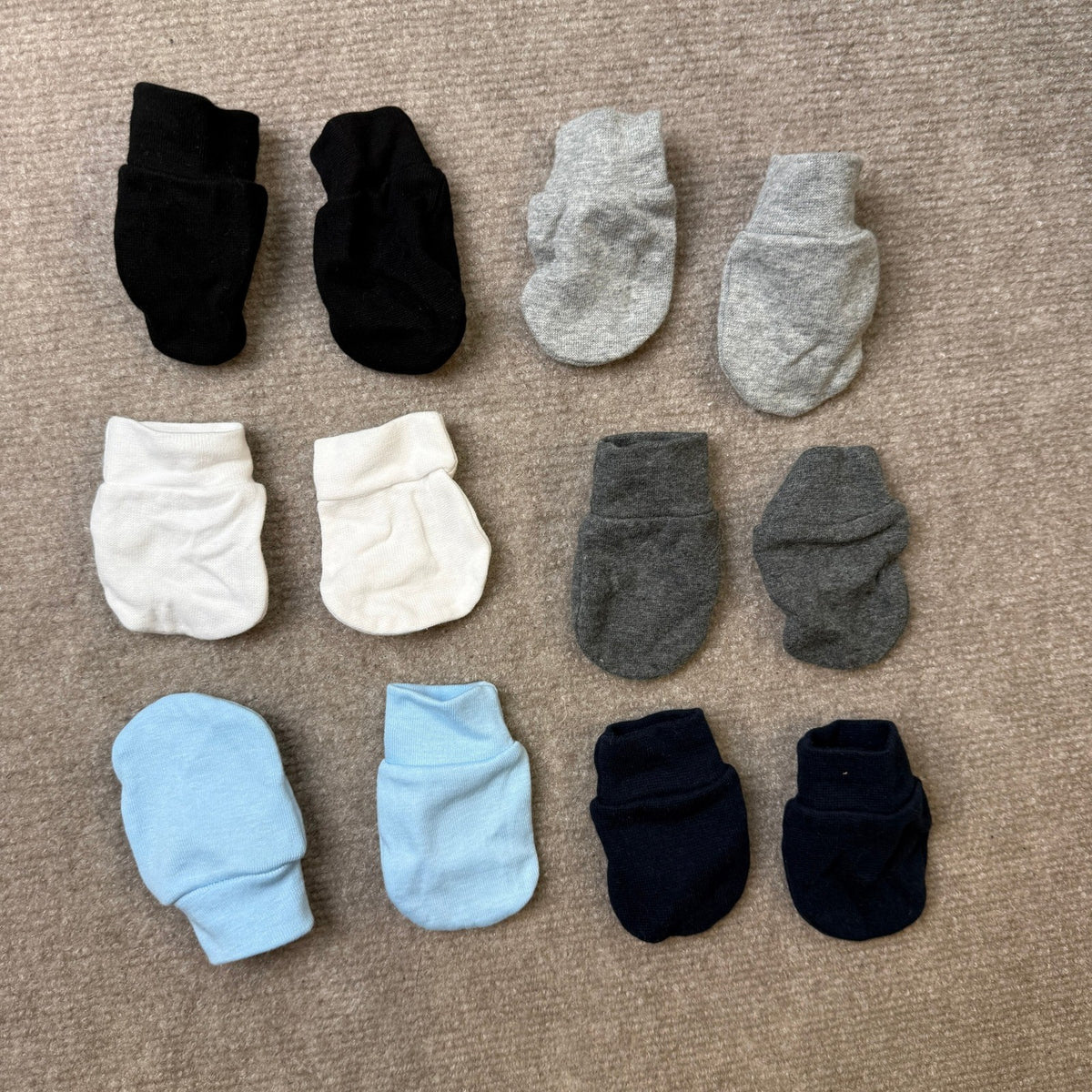 toresper 6 Pack No Scratch Baby Mittens 0-6 Months Newborn Infant Toddler