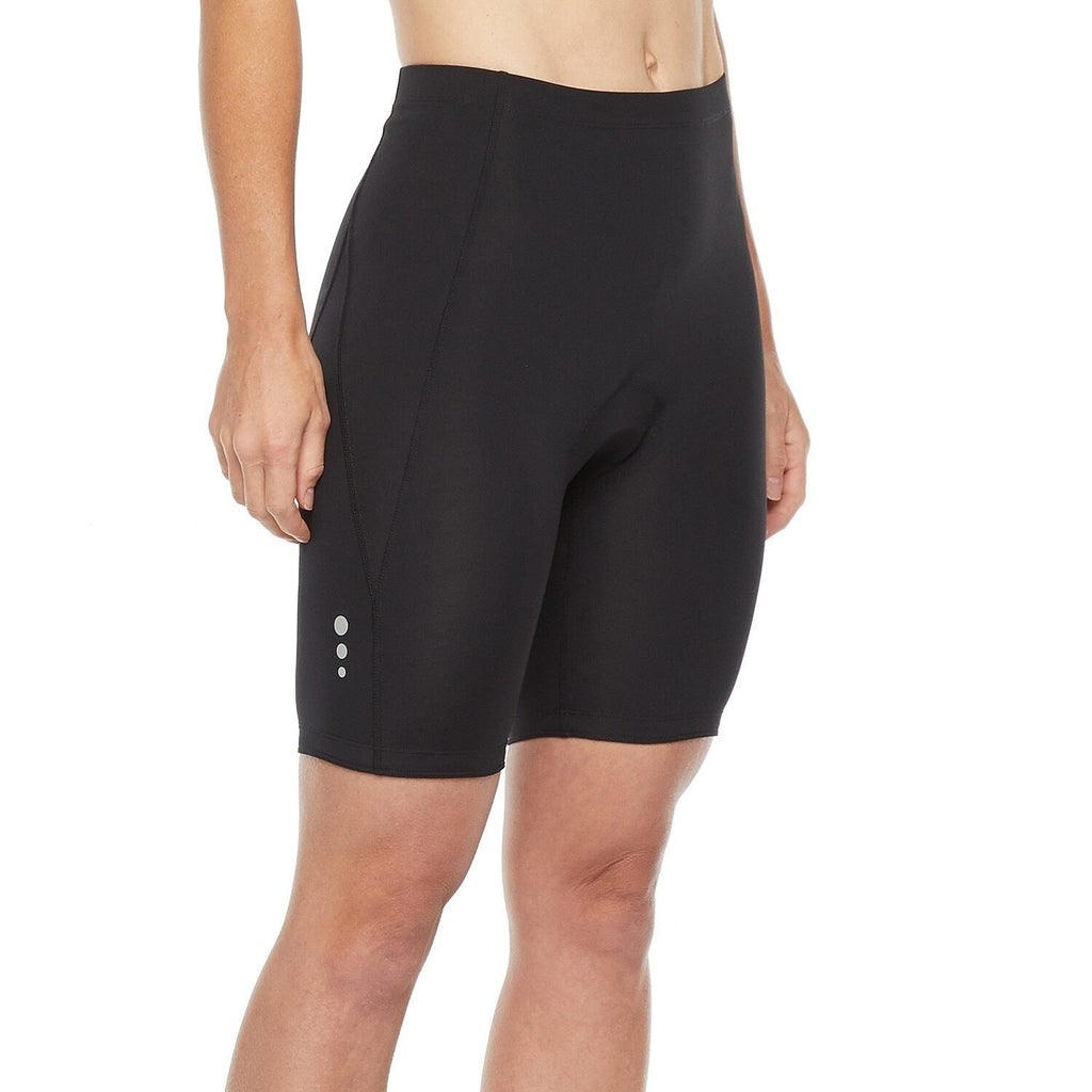 MSRP $44 Xersion Padded Cycling Womens XS Black 7 1/2" High Rise Bike Short