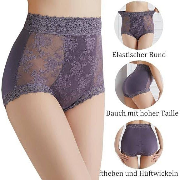 Set of 3 MSRP $39 Wanmeiqinglv Women's XL Sexy Lace Hipster Underwear Cotton