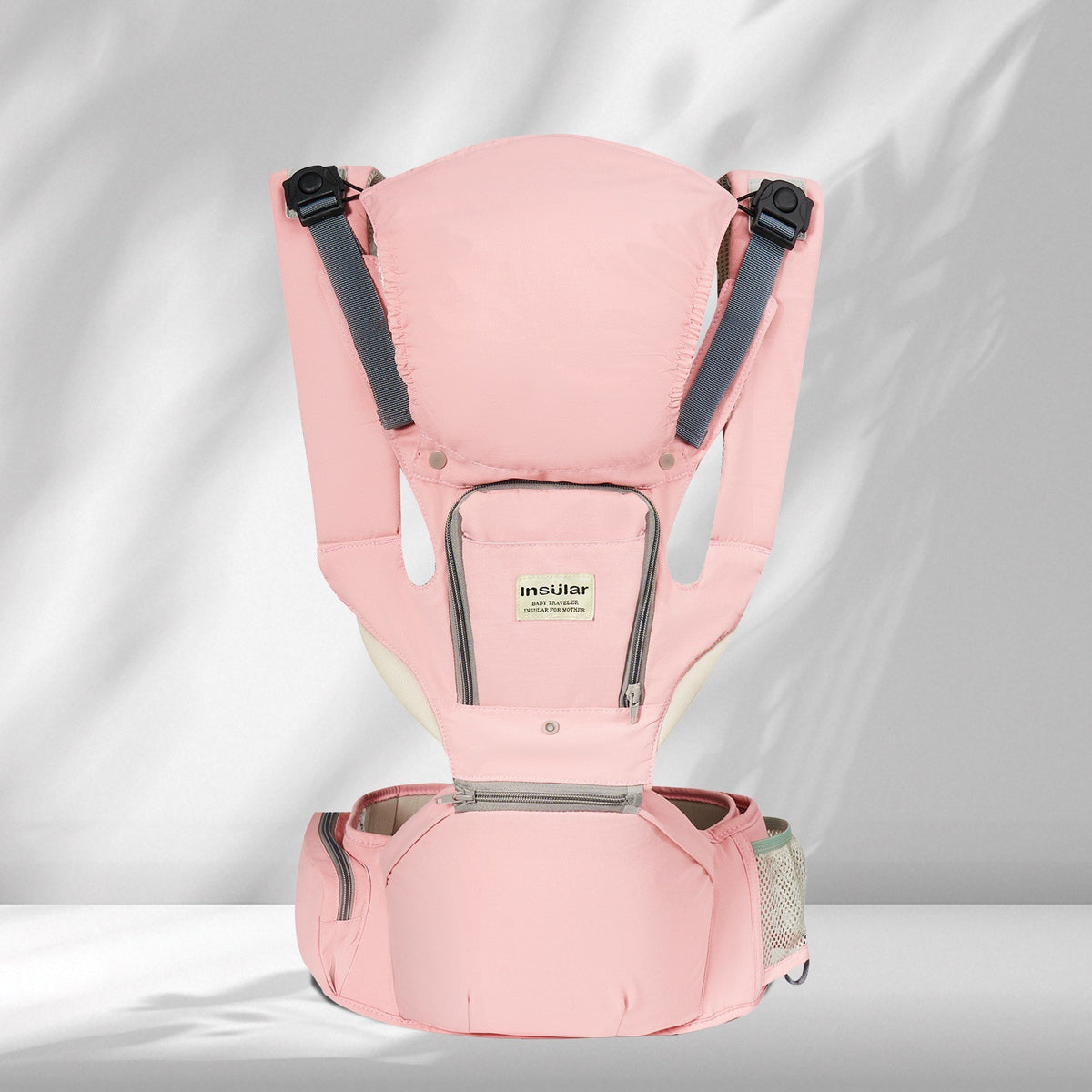 Insular 3-In-1 Ergonomic Baby Carrier For Newborn to Toddler w/ Hip Seat - Breat