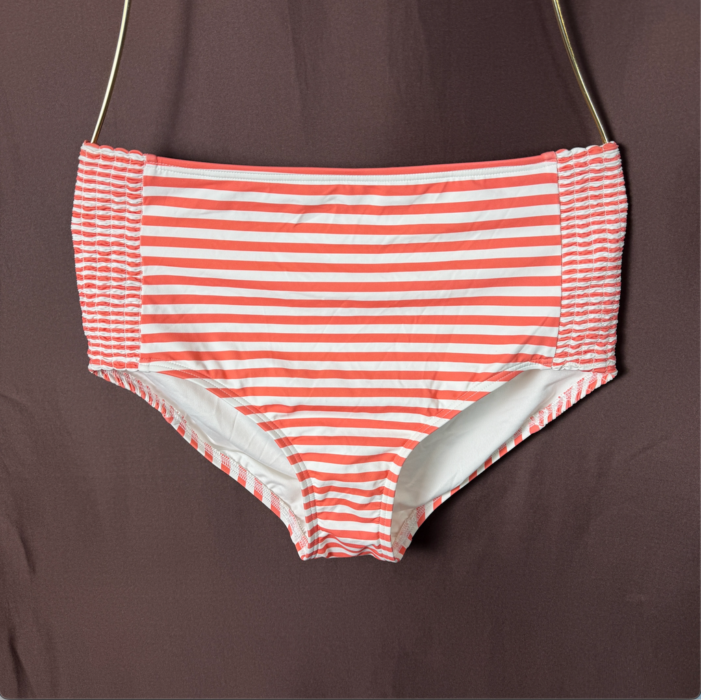 Lands End Women's XS-L, S-L LONG High Waisted Striped Chlorine Resistant Swim Bo