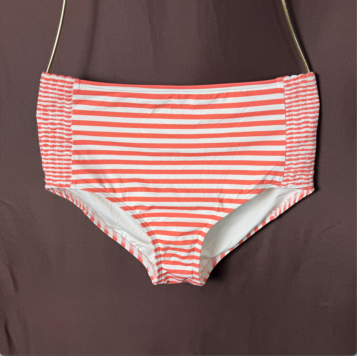 Lands End Women's XS-L, S-L LONG High Waisted Striped Chlorine Resistant Swim Bo